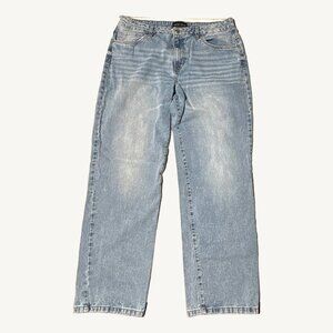 Refuge Denim Straight Leg Mid Rise Light Wash Jeans Size 9